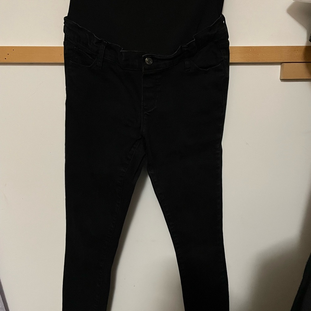 Gap Full Panel Black Slim Maternity Jean